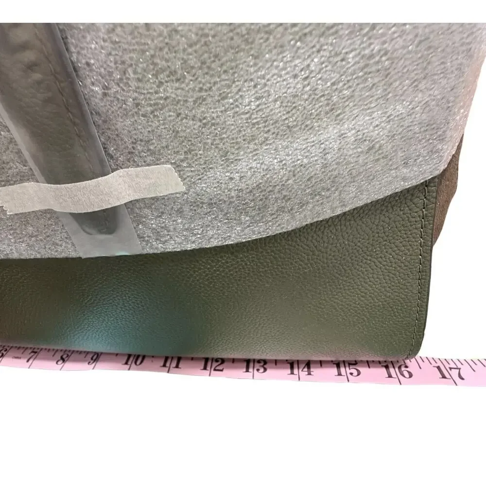 Kate Spade New York Do It All Pebble Leather Suede Carryall Tote Seaweed Green